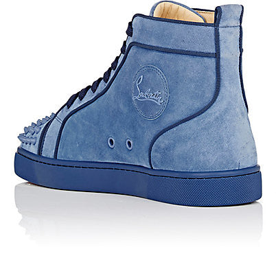 Christian Louboutin Blue & Green Louis Orlato Flat High-Top Sneakers -  ShopStyle