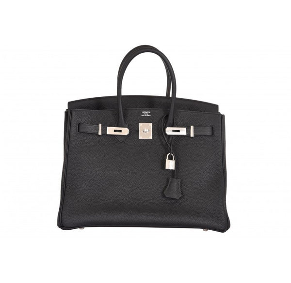 Hermes Birkin Bag 35cm Black Togo Palladium Hardware